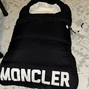 100% authentic Moncler Black and White baby Infant Sleeping Bag